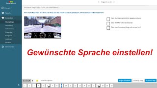 Fahrschulcard – gewünschte Sprache einstellen  Lernen für den Führerschein  Fahrschule [upl. by Catlee]