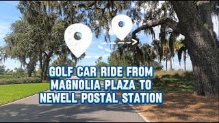 Golf car ride from Magnolia Plaza The Villages Florida July 2024 [upl. by Fara]