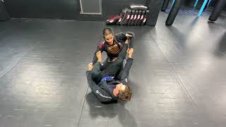 BJJ Techniques  Spider Guard Pass 1 Leg Straight 1 Leg Bent [upl. by Gibe]