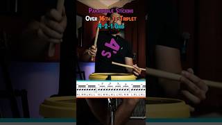 Timing grid with paradiddles drums percussion drummer snaredrum drumming drum drumsolo dci [upl. by Pinter]