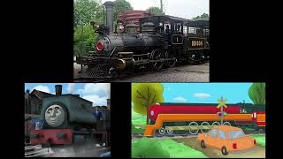 Greenfield 1’s OutOfTune 3 ChimeSamsonCurious George Streamlined Train Whistle SFX [upl. by Clint]