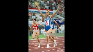 Katrin Krabbe vs Heike Drechsler 200m European Championship in Split 90 Heat Semi Final [upl. by Stevenson]