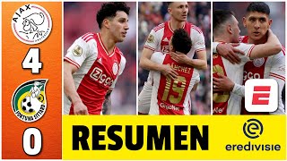 PARTIDAZO de Jorge Sánchez en GOLEADA del Ajax 40 sobre Sittard Edson titular  Eredivisie [upl. by Aehsan]