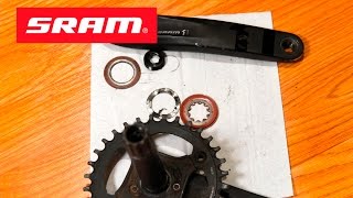 SRAM X1GXNXX01 Crankset Install Removal Maintenance GXP DUB BB  Trek Fuel EX [upl. by Layor215]