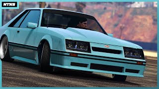 GTA V  NEW Dominator FX DRIFT BUILD Foxbody Mustang Full Build amp Customization [upl. by Jenny884]