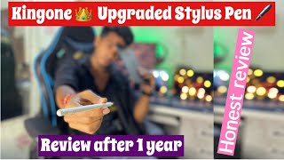 Kingone 👑 Upgraded Stylus pen  Review after 1 Year  long term review  best apple pencil   2023 [upl. by Cirenoj771]