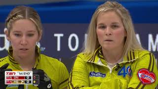 Draw 21  2021 Scotties Tournament of Hearts  Jones MB vs Homan ON [upl. by Agee]