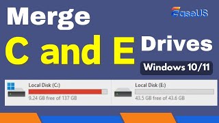 Laufwerk C und E unter Windows 1011 zusammenführen [upl. by Allicirp]