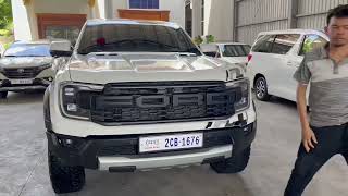 Ford Ranger Raptor V6 3 0L ☎️012555537 ☎️010222247cambodiacars ​khcars [upl. by Aitsirk]