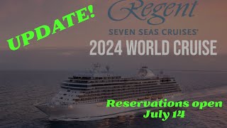 Regent Seven Seas 2024 World Cruise Update [upl. by Cam]