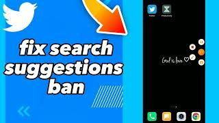 How To Fix Search Suggestions Ban On Twitter App [upl. by Ahsinoj]