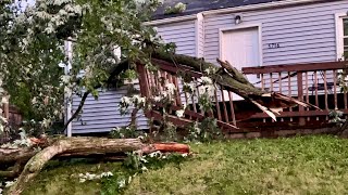 Tornado Brushes Storm Chasers Home  Des Moines Iowa 7152024 [upl. by Bria]