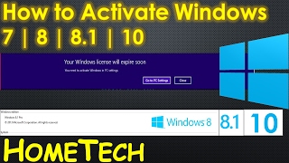 Your windows license will expire soon fixed  Activate windows 8 81 10 Permanently 100 work [upl. by Imled]