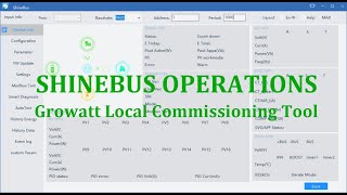 ShineBus Operations Growatt local commissioning tool [upl. by Hallett]