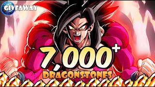 SOME FULL POWER SSJ4 SUMMONS 7000 DRAGONSTONES Global  Dragon Ball Z Dokkan Battle [upl. by Mosier576]