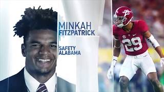 Minkah Fitzpatrick 2018 NFL Scouting Combine workout [upl. by Nekciv]