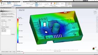 Moldflow Adviser 2017  Part tolerance shrinkage and warpage [upl. by Nailimixam]