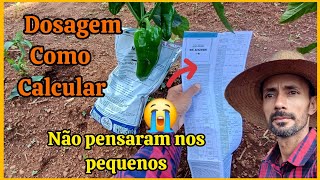 Veja este vídeo para calcular a dosagem dos fungicida incetisida e herbicida para pequenas áreas [upl. by Holofernes207]