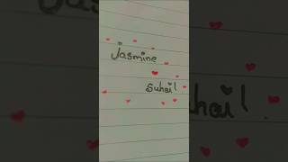 Comment your name Jasmine ❤️suhail ❤️subscribe namerts shortvideo [upl. by Chien]