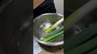 How to cut garlic leaves Vegetables creative art activity vegetable satisfying [upl. by Friede]