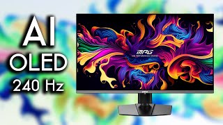 Jetzt passiv gekühlt Neuer MSI OLED GamingMonitor 4K amp 240Hz MPG 321URX ces2024 [upl. by Nhguavahs222]