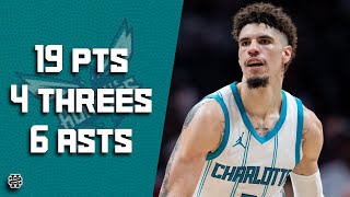 LaMelo Ball 19 pts 4 threes 6 asts vs Raptors 2425 season [upl. by Hermes]