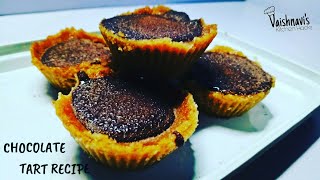 Nobake Chocolate Tart  Biscuit Tart Recipe  Choco Tart Individual  Vaishnavis Food Hacks [upl. by Napra]