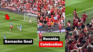 Man United Fans Reactions to Garnacho Goal vs Man City [upl. by Karleen]