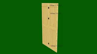 BiFolding sliding barn door hardware installation and display [upl. by Aicissej]