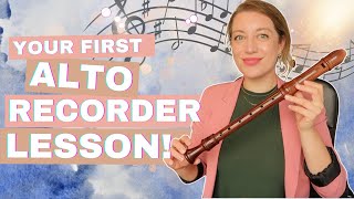 Your First ALTOTREBLE Recorder Lesson  Team Recorder for Beginners [upl. by Eillit]