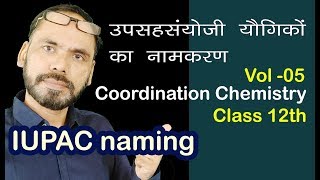 Coordination Chemistry Chap 09 Vol 05 Iupac Of Coordination Compound For 12th Neet Jee Competitive E [upl. by Krigsman]