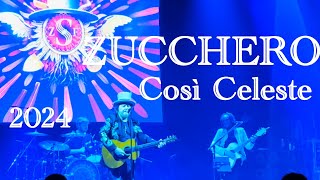 ZUCCHERO  COSI CELESTE Live video in Riga 2024 [upl. by Yentyrb]