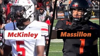 24’ FB Canton McKinley at Massillon Washington [upl. by Suilmann260]