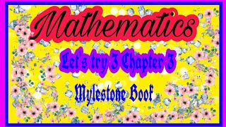 Class 8th maths chapter 3 lets try 3 solution Mylestone book solution chapter wise Gurgaon academy [upl. by Arikihs]