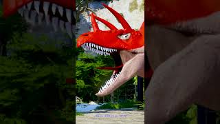 Jurassic Battle Royale Superheroes vs Dinosaurs – Green Spinosaurus indominusrex epicdinosaur [upl. by Annehs]