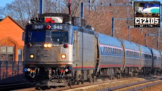 Amtrak AEM7 Electric Locomotive Farewell [upl. by Townshend]