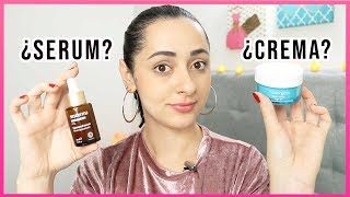 SERUM VS CREMA HIDRATANTE ¿SON LO MISMO ¿QUÉ HACE CADA UNO [upl. by Frederique]