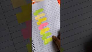 Sticky notes Front page decoration ideas 😍💡paper crafts youtubeshorts cutediy [upl. by Mann]