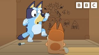 Bluey and Bingo Play in the Box  CBeebies [upl. by Eyks71]