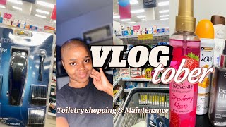 vlogtober  UNBOXINGS TOILETRY SHOPPING CHISKOP MAINTENANCE  MORE [upl. by Ecilegna]