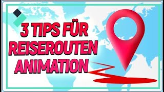 3 NEUE Tips für Reiserouten Animation 2022 Filmora X Tutorial Deutsch [upl. by Bloch]