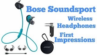 Bose Soundsport Wireless Headphones  Unboxing and First Impressions [upl. by Karlin778]