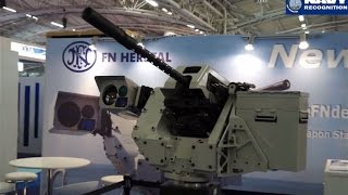 FN Herstal unveils the Sea deFNder naval remote weapon station at Euronaval 2014 [upl. by Frayne]