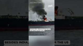 First Pictures Of Marlin Luanda Ship On Fire After Houthi Strike In Gulf Of Aden [upl. by Donetta203]