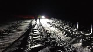 Mountain rescuers help 12 people stranded in cars by severe weather [upl. by Yolanthe450]