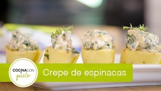 Crepes de espinacas [upl. by Eyssej]