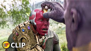 Thanos Kills Vision  Thanos Uses Time Stone  Avengers Infinity War 2018 IMAX Movie Clip HD 4K [upl. by Haman]