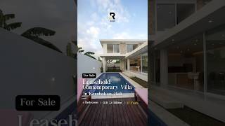 Contemporary Villa for sale in Kerobokan Bali leaseholdvillabali balirealestate shorts [upl. by Croteau]