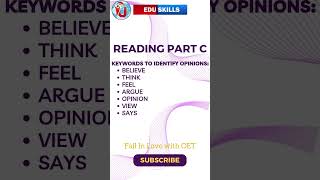 Edu Skills OET  Identifying Keywords in Reading Part C  Boost Your Score  OET Made Easy [upl. by Nyladnek]