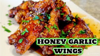 Honey Garlic Chicken Wings  Easy Chicken Wings Recipes [upl. by Three]